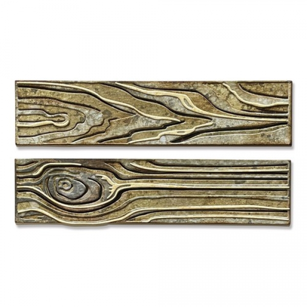 Sizzix Tim Holtz Thinlits - Woodgrain Colorize